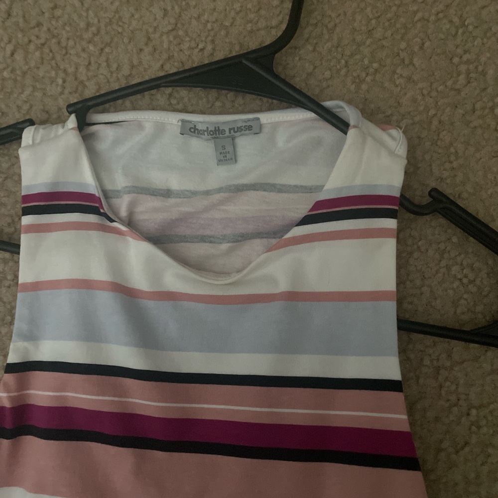 Striped Charlotte Russe Crop Top